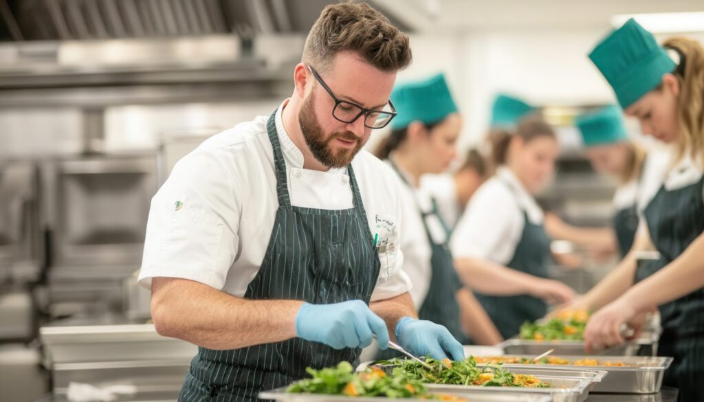 food safety program being followed in a hospitality context